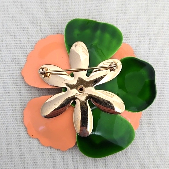 Sarah Coventry Large Flower Brooch - Picture 3 of 4